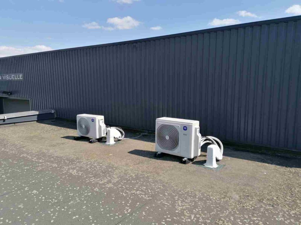 Climatisation dans des bureaux à Roncq
