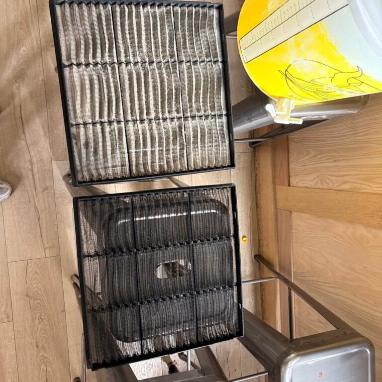 Maintenance Lille Pac + clims filtre avant-après